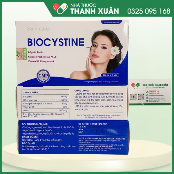 Biocystine - Giúp chống oxy hóa, hạn chế quá trình lão hoá